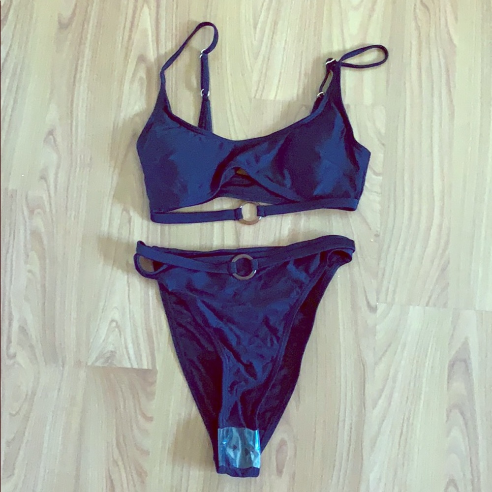 Black Tortoise Shell Bikini Set - Picture 2 of 7